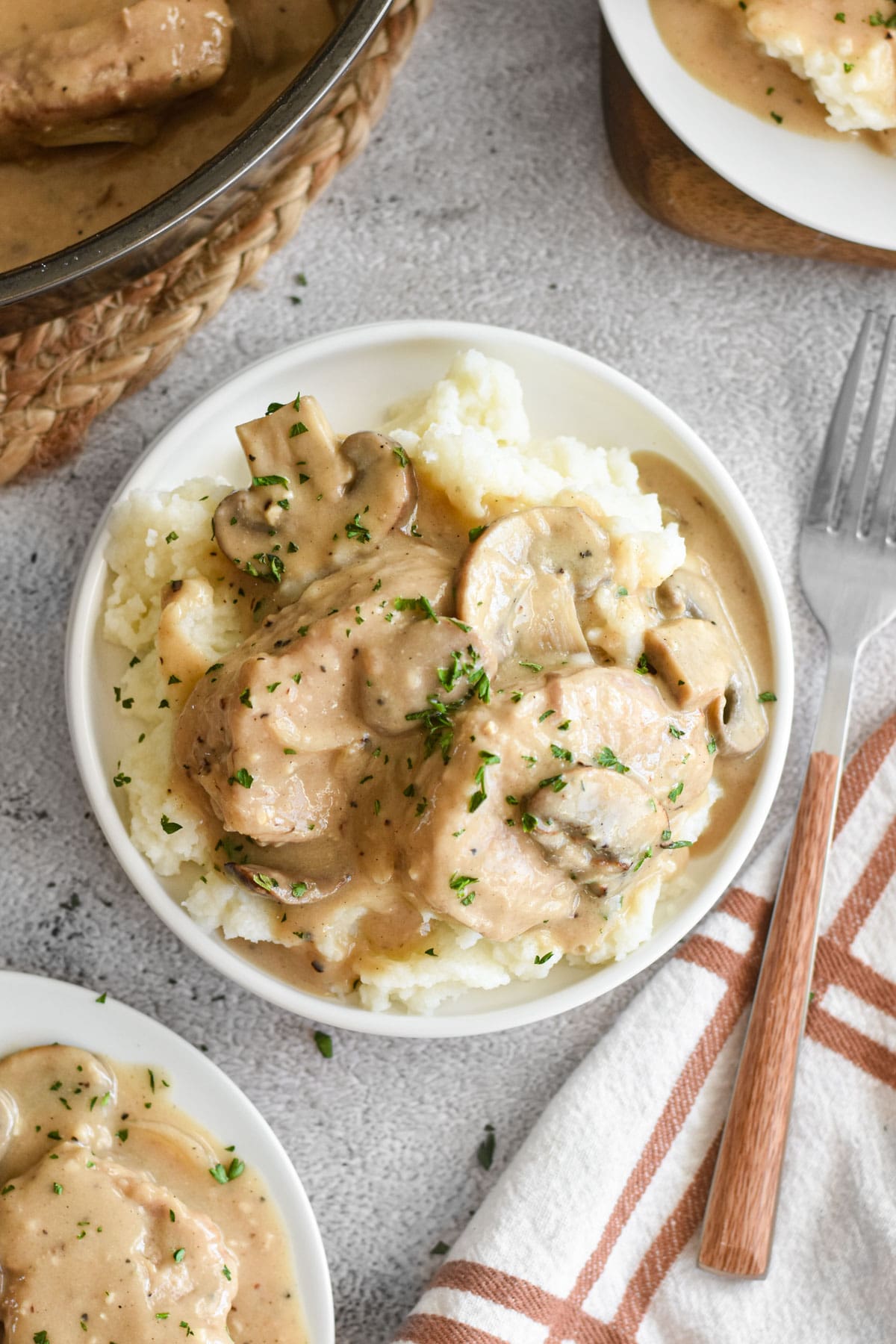 Pork Medallions with Mushroom Gravy